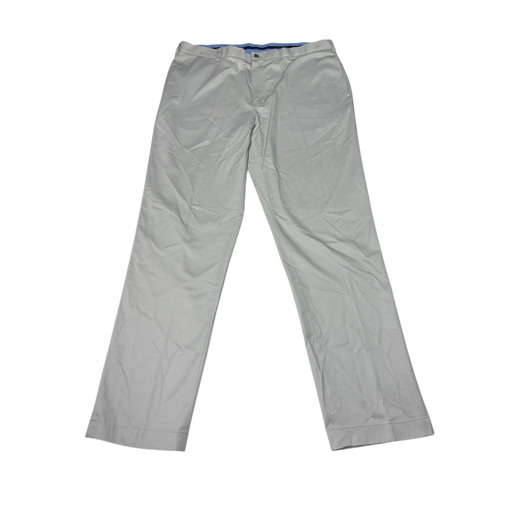 Brooks Brothers Advantage Chino Clark Pants Men's W35 L30 Beige Cotton